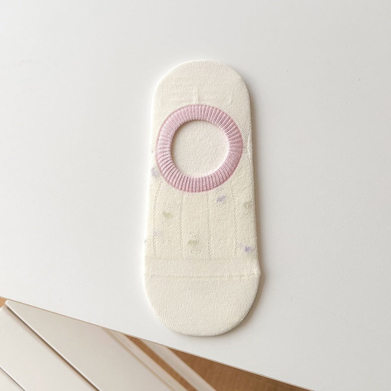 No Show Socks for Women | Cotton Non Slip Invisible Socks