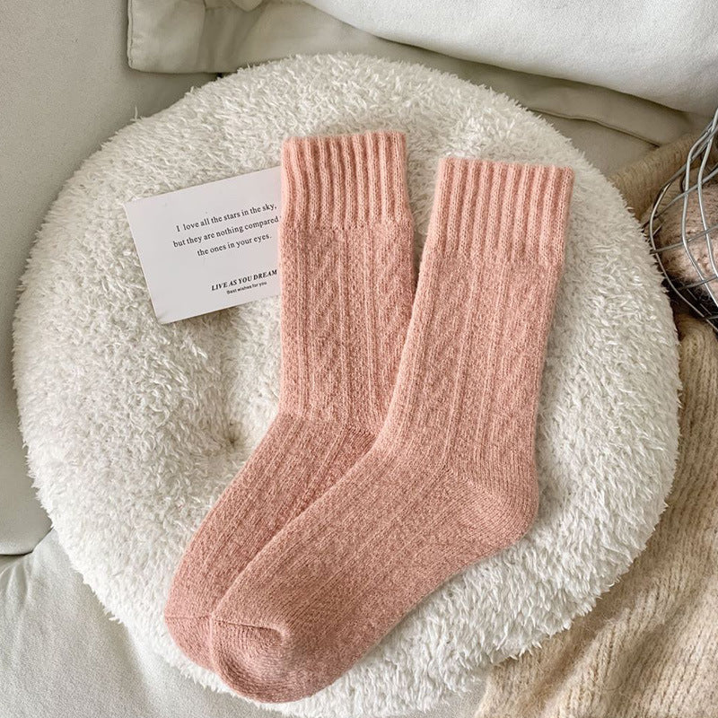 Cozy Thick Crew Socks for Women | Warm Winter Lounge Socks
