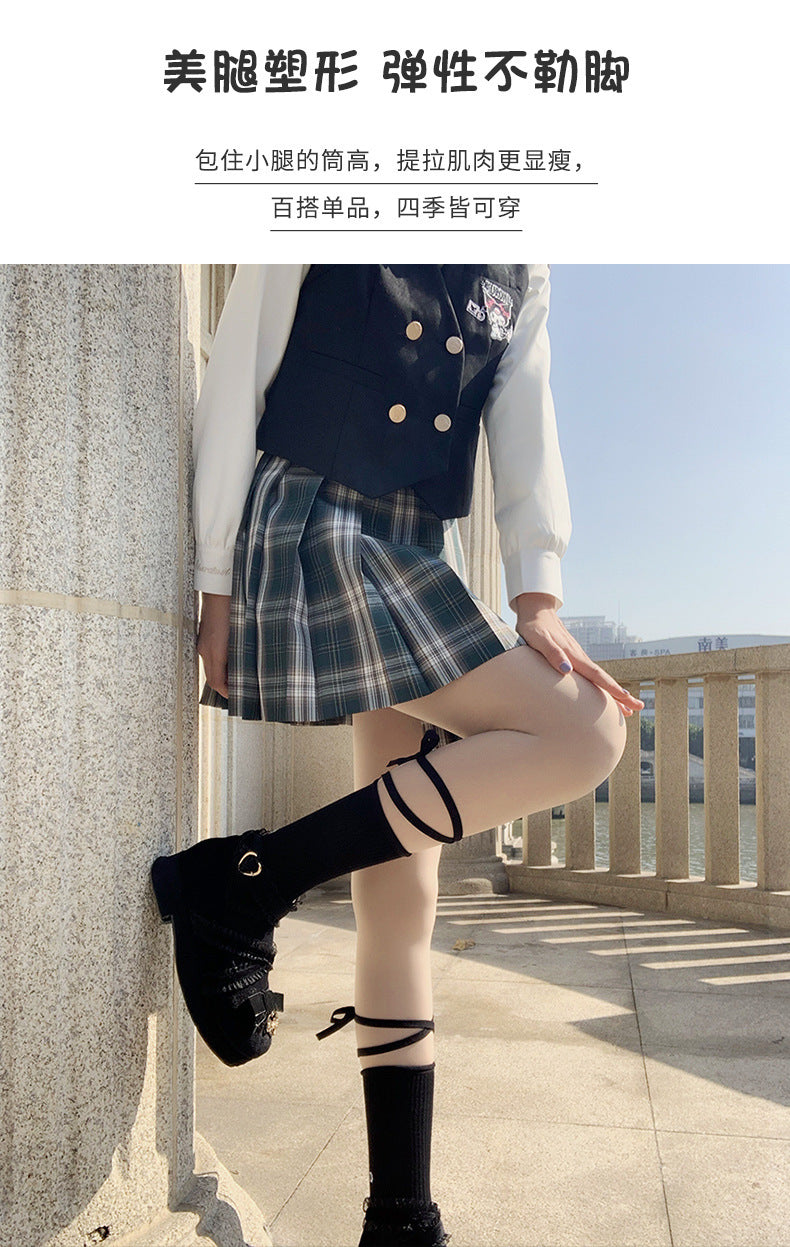 Crisscross Strappy Crew Socks | Trendy Cotton Socks for Women