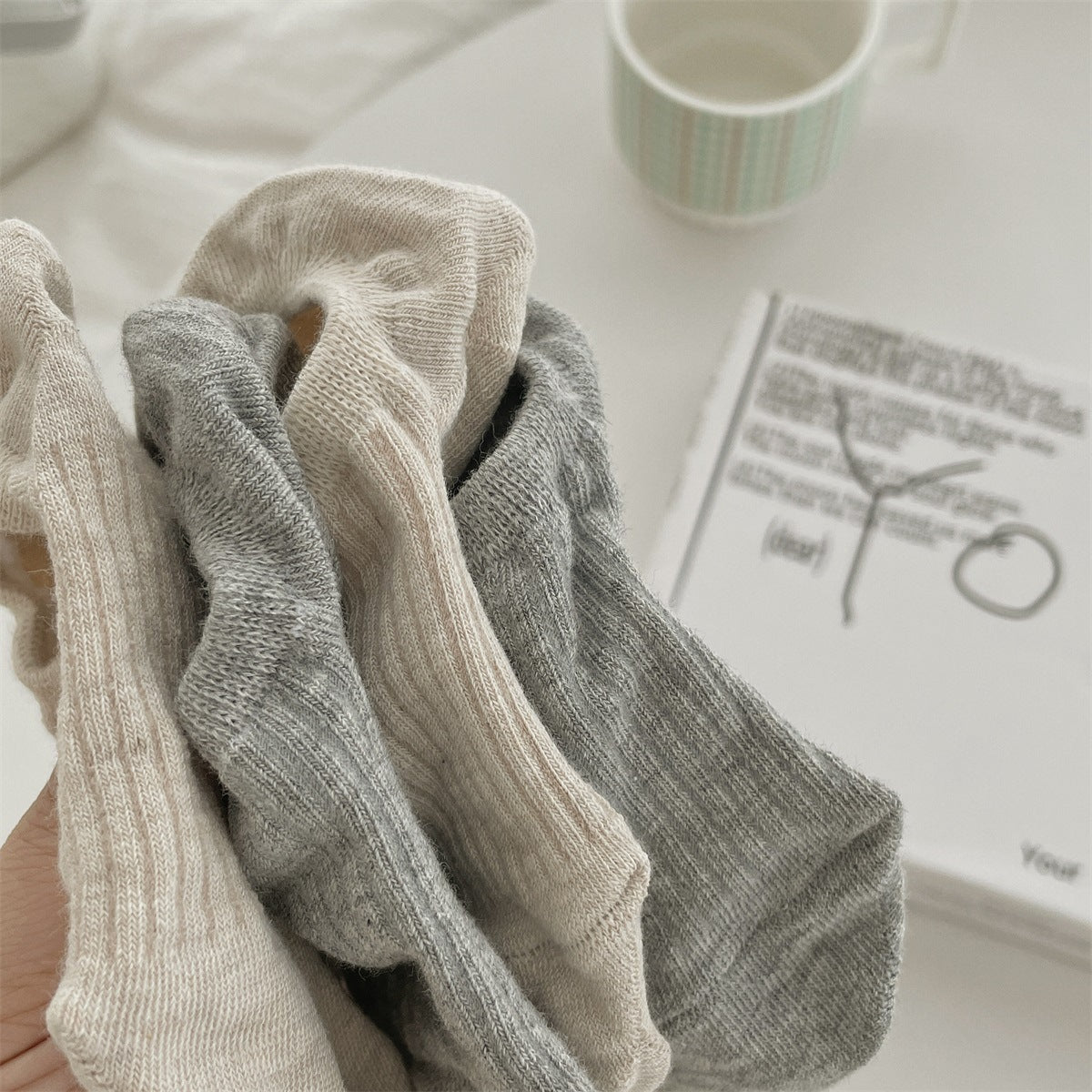 Non-Slip Cotton No-Show Socks for Women | Invisible Low Cut