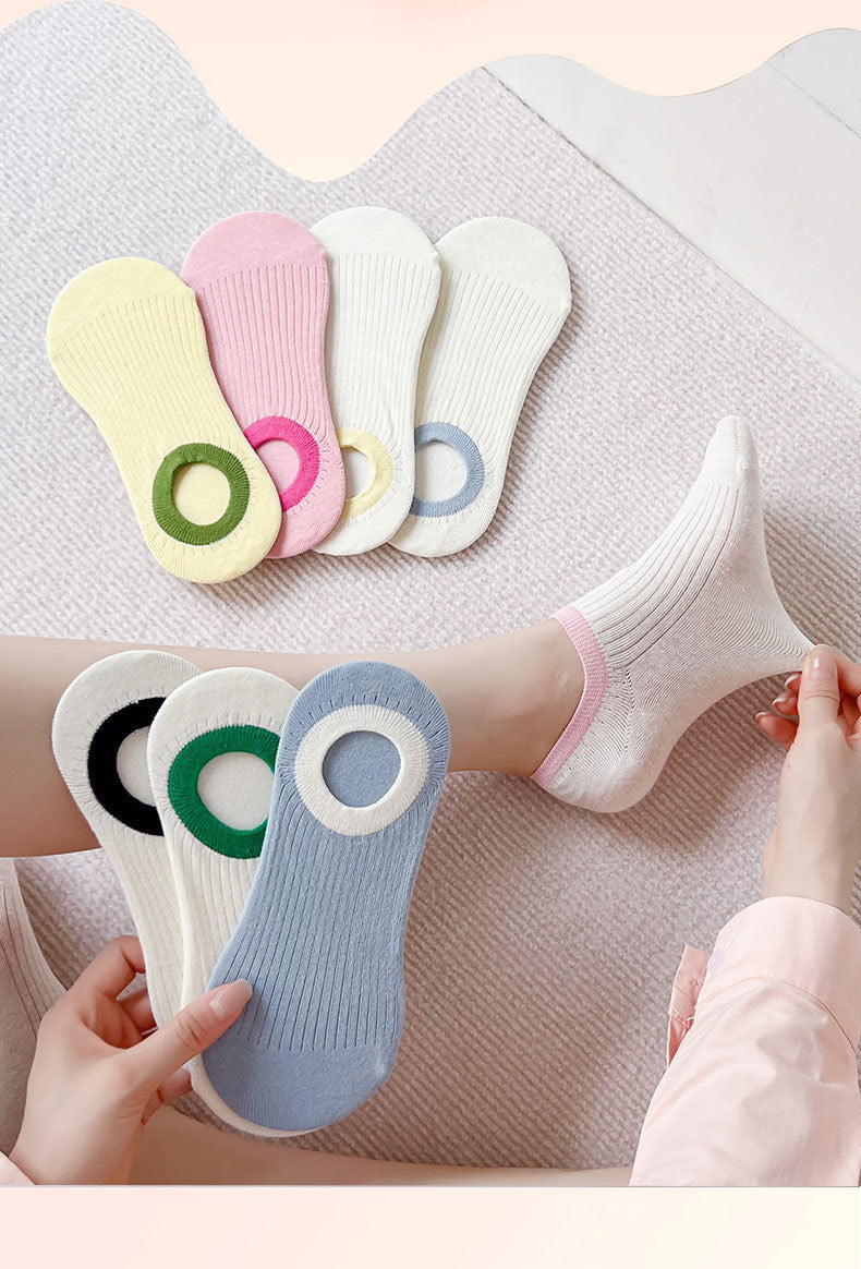 Cotton Non-Slip No-Show Socks for Women | Summer Invisible Socks