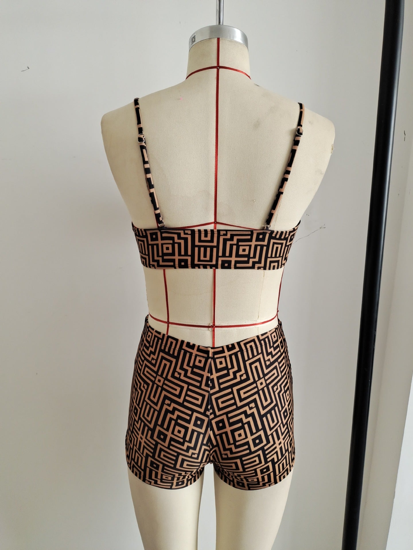 Geometric Print Sexy 3-Piece Bikini Set | Women's Resort Swimwear