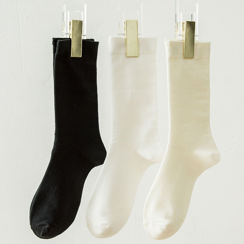Soft Cotton Women's Crew Socks | Mid-Calf Casual Everyday Socks