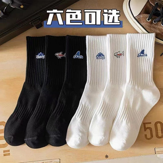 Trendy Cotton Crew Socks for Men | Casual Mid Calf Everyday Socks