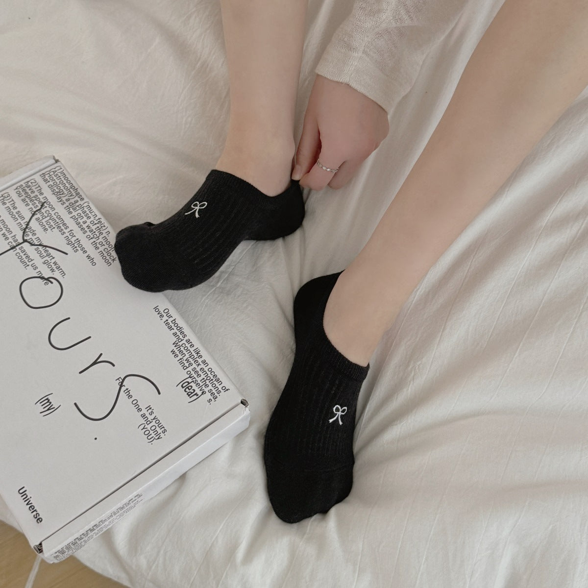 Non-Slip Cotton No-Show Socks for Women | Invisible Low Cut