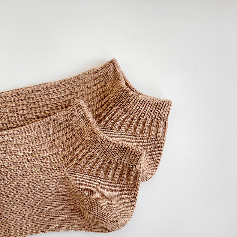 Solid Cotton Ankle Socks for Women | Breathable Everyday Short Socks