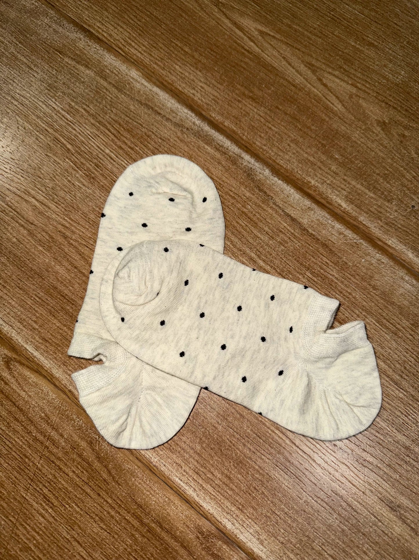 Polka Dot No Show Socks for Women | Breathable Cotton Low Cut