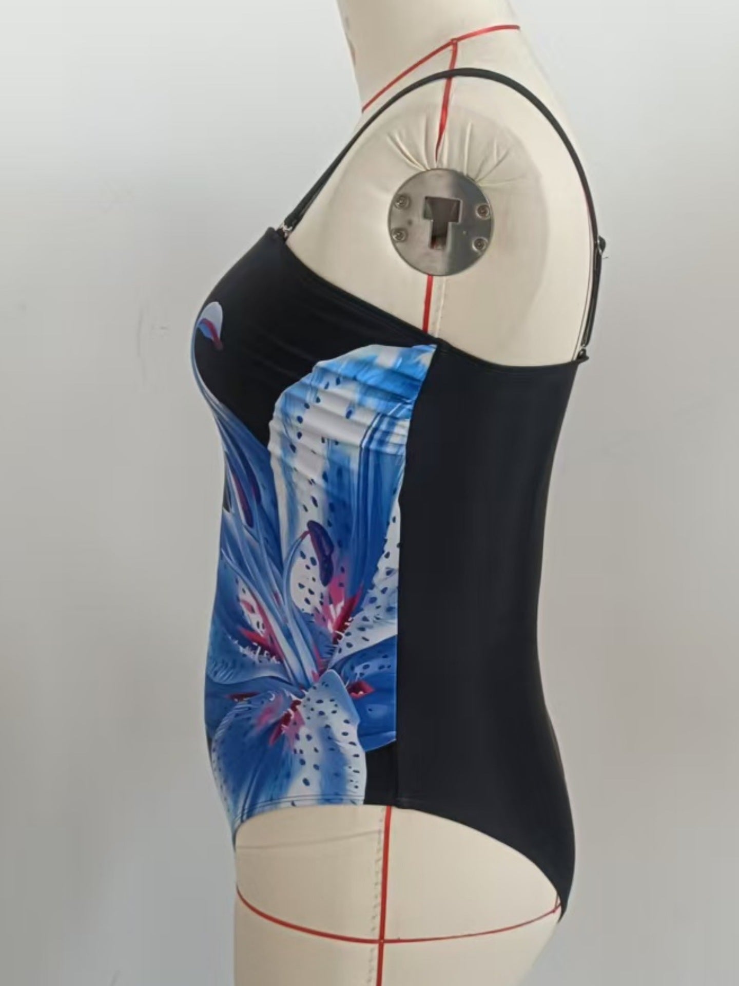 Plus Size Floral Printed One-Piece Swimsuit | Women's Swimwear