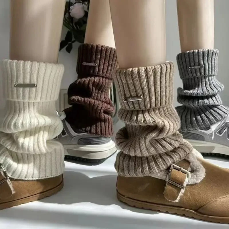 Thick Cozy Knit Leg Warmers for Women | Winter Boot Cuffs