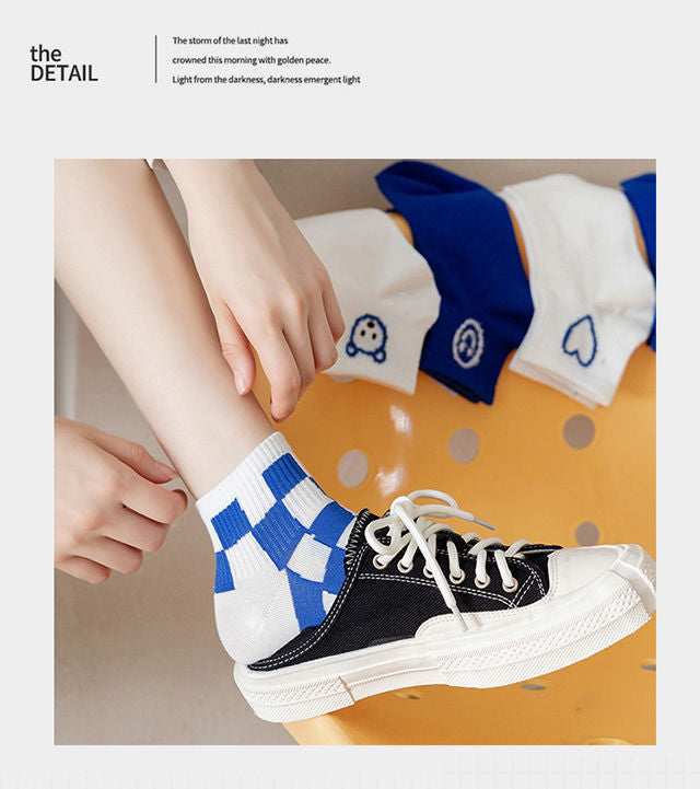 Trendy Ankle Socks for Women | Cotton Breathable Casual Summer Socks