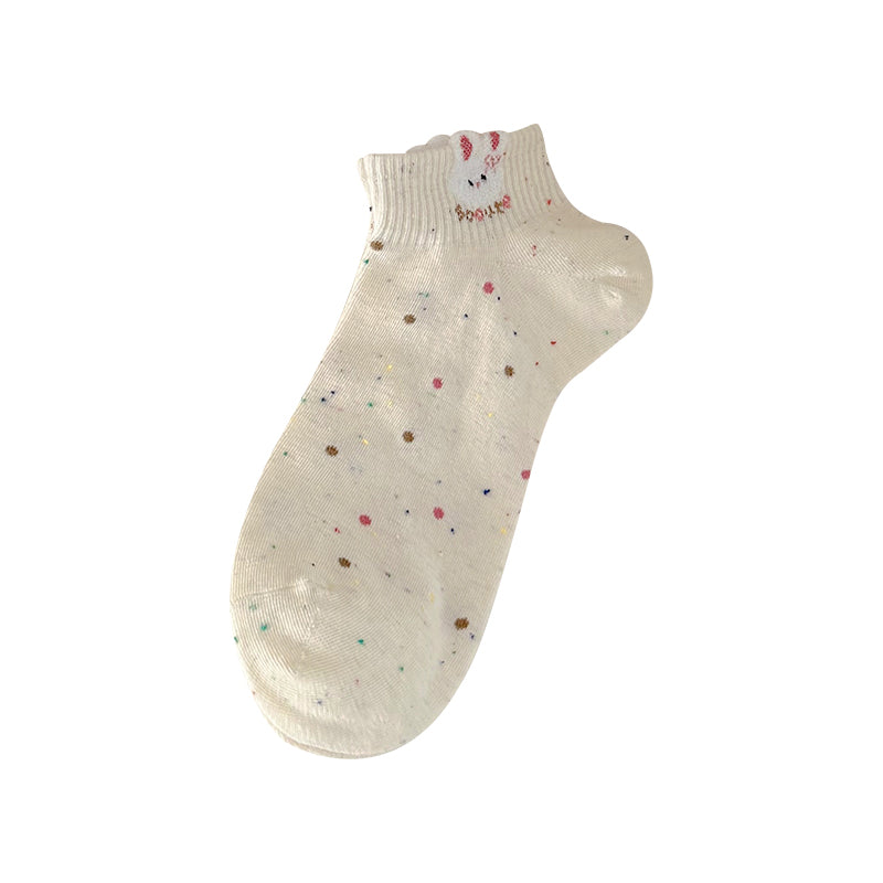Cute Cartoon Cotton Ankle Socks for Women | Breathable Summer Socks