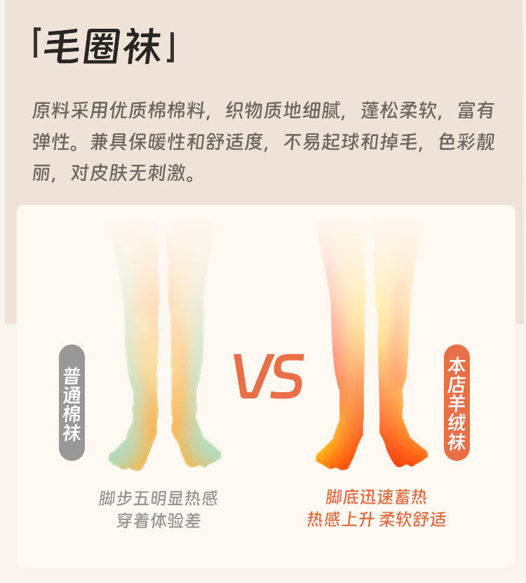 Thick Fleece Over The Knee Cozy Socks | Warm Winter Socks for Women
