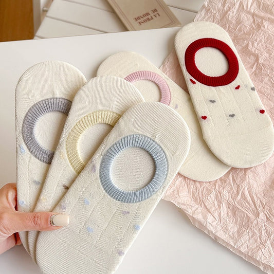 No Show Socks for Women | Cotton Non Slip Invisible Socks