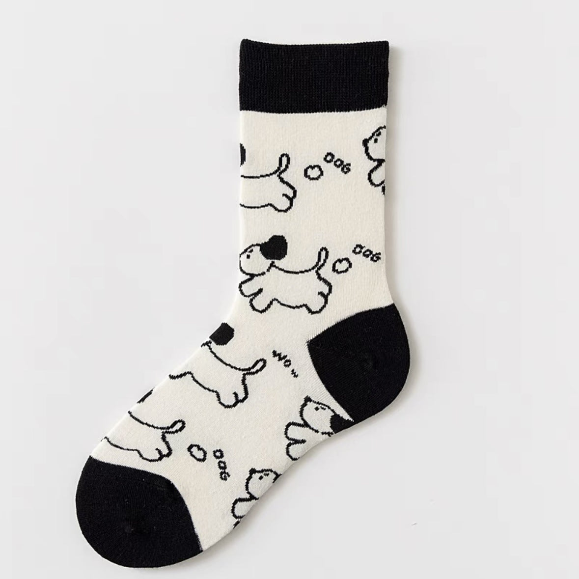 Cute Cartoon Novelty Crew Socks | Fun Patterned Cotton Socks for Women