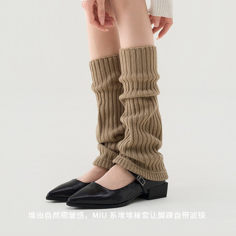 Cozy Knit Slouchy Leg Warmers for Women | Warm Winter Socks