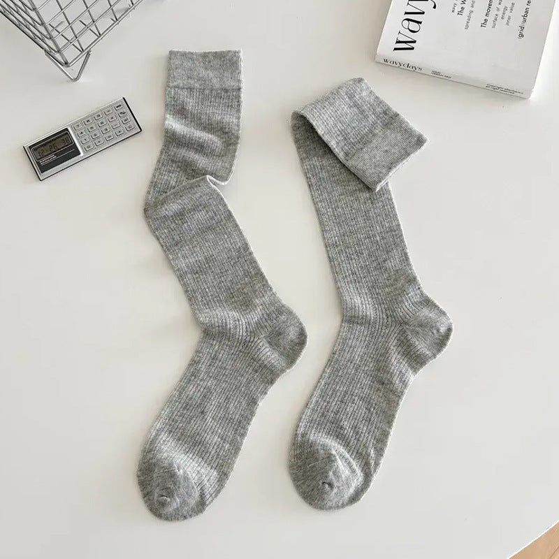 Breathable Mesh Calf Crew Socks | Ballet Miu Style Summer Socks for Women