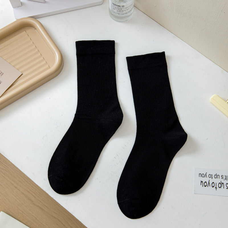 Soft Cotton Women's Crew Socks | Mid-Calf Casual Everyday Socks