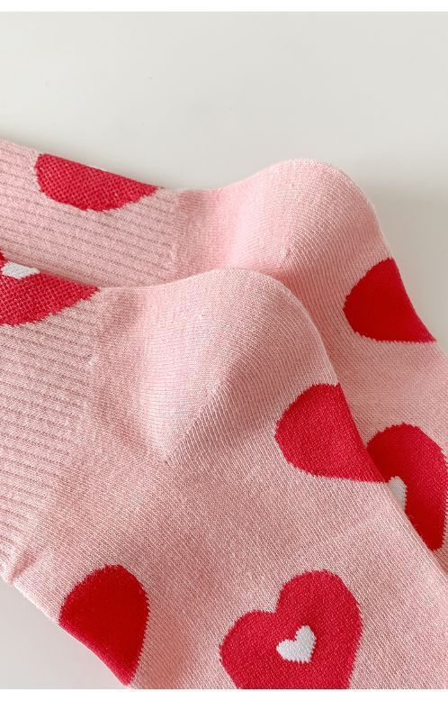 Trendy Patterned Cotton Crew Socks for Women | Cute Casual Socks