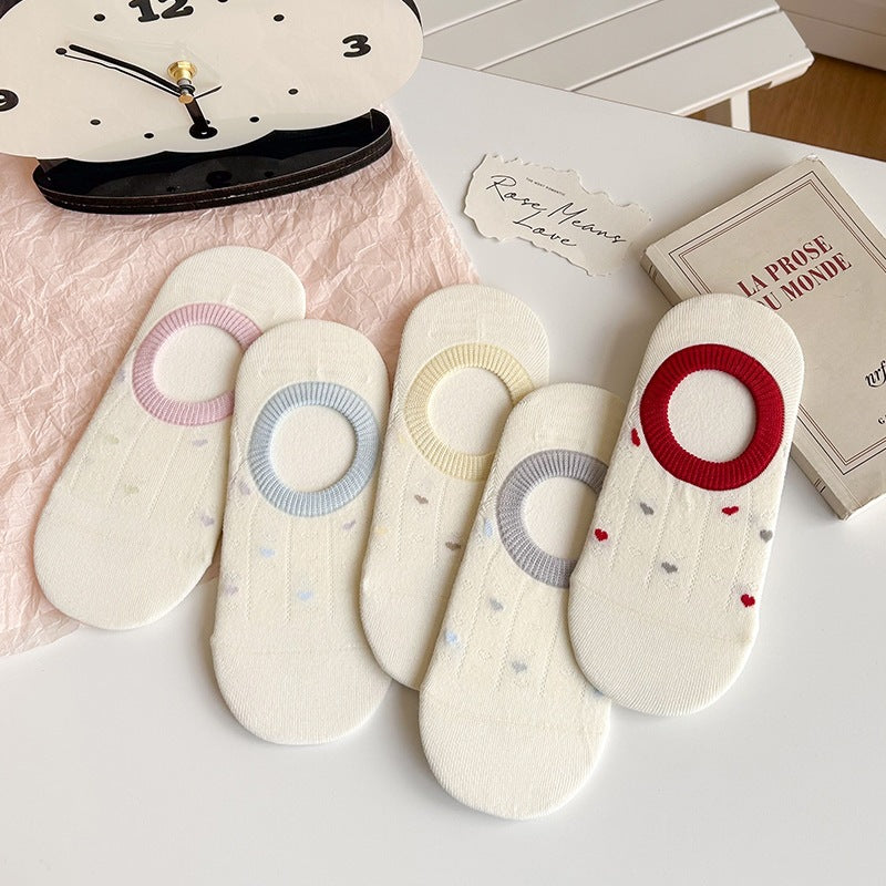 No Show Socks for Women | Cotton Non Slip Invisible Socks