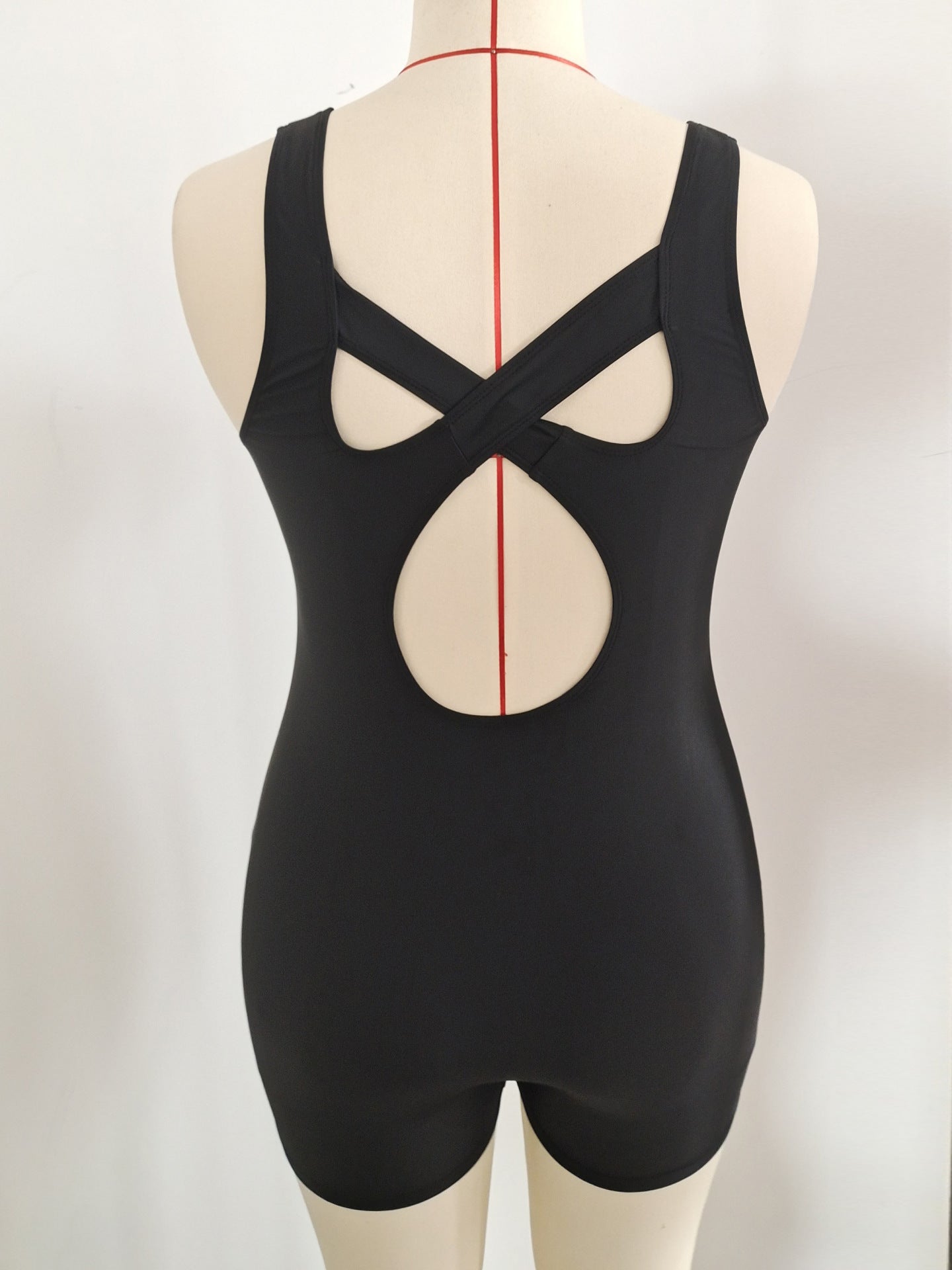 Crisscross Cutout Plus Size One-Piece | Modest Tummy Control Swimwear