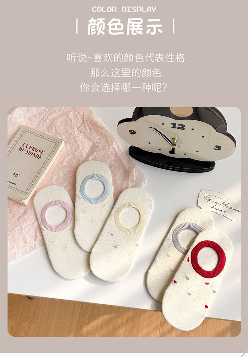 No Show Socks for Women | Cotton Non Slip Invisible Socks