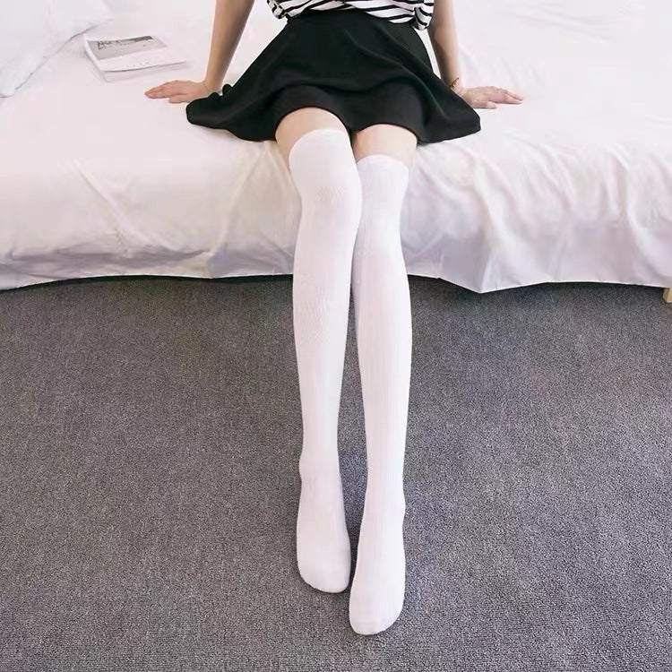 Women's Solid Long Socks | Calf & Over-the-Knee JK Socks