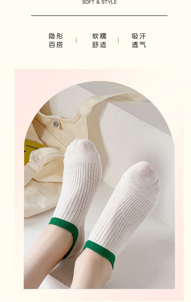 Cotton Non-Slip No-Show Socks for Women | Summer Invisible Socks