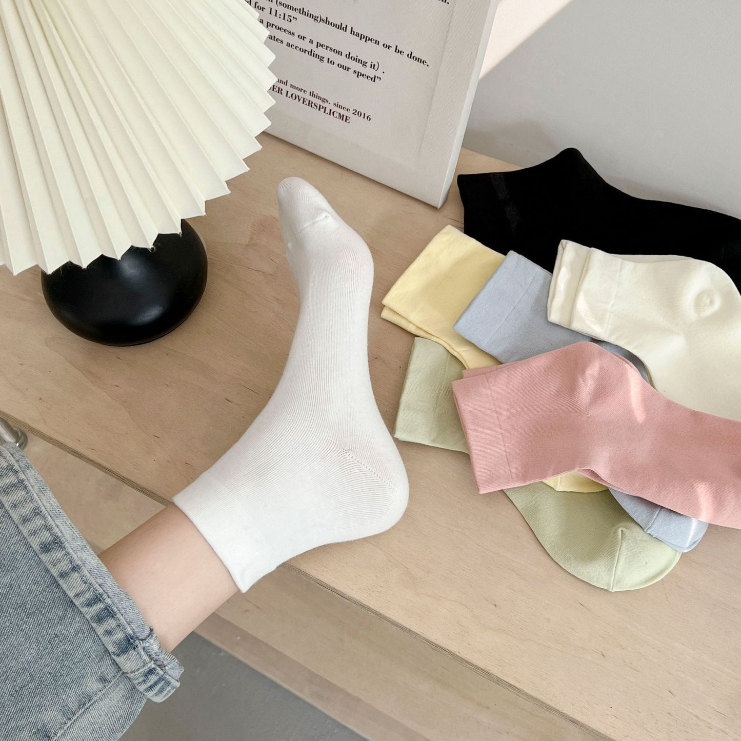 Loose Top Cotton Crew Socks | Maternity Postpartum Socks for Women