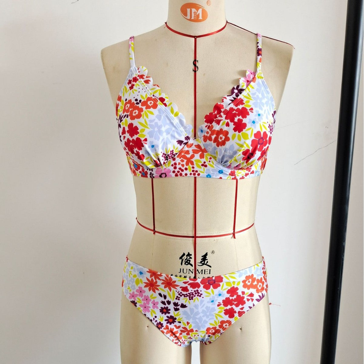 Floral Printed Scalloped Bikini Set | Sexy Women's Beach Swimwear