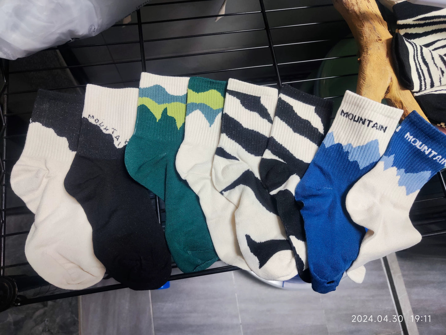 Mismatched Novelty Crew Socks | Asymmetric Street Style Unisex