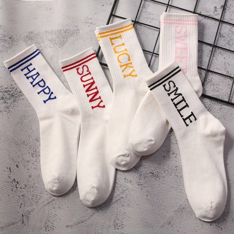 Trendy Graphic Crew Socks | Unisex Cotton Athletic Basketball Socks