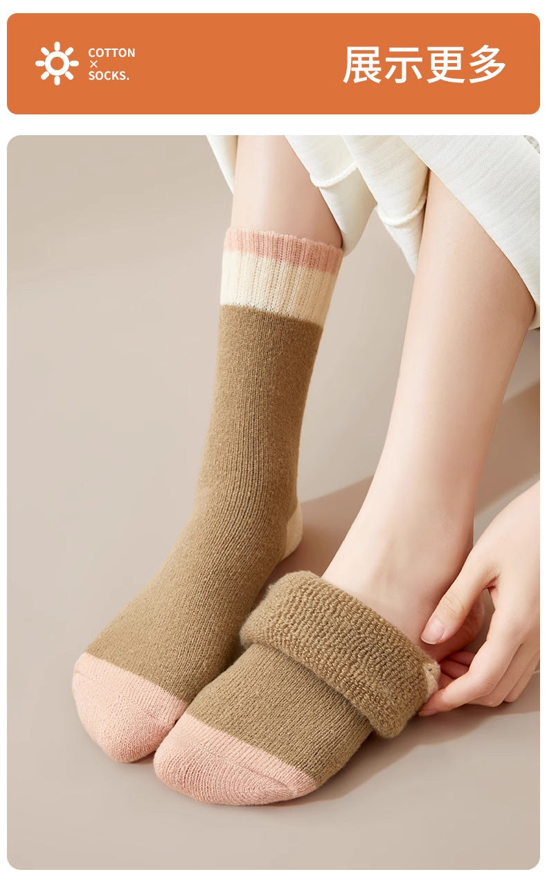 Cozy Thick Crew Socks for Women | Warm Winter Lounge Socks