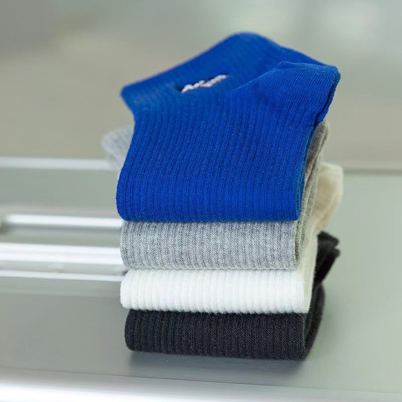Trendy Unisex Ankle Athletic Socks | Breathable Cotton Sports Socks