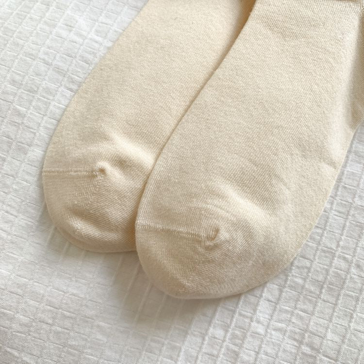 Cute Crew Socks for Women | Burgundy Casual Mid-Calf Socks