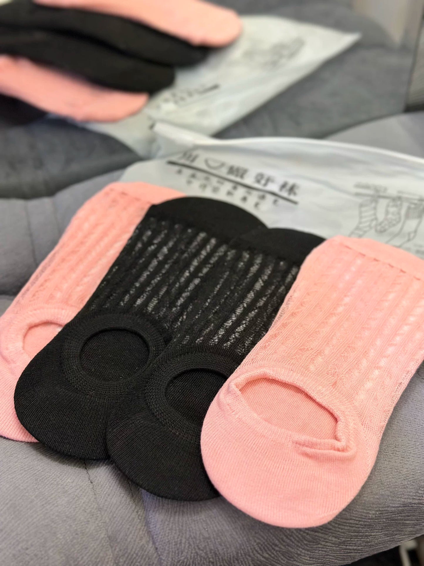 Non-Slip No Show Socks for Women | Breathable Invisible Summer Socks