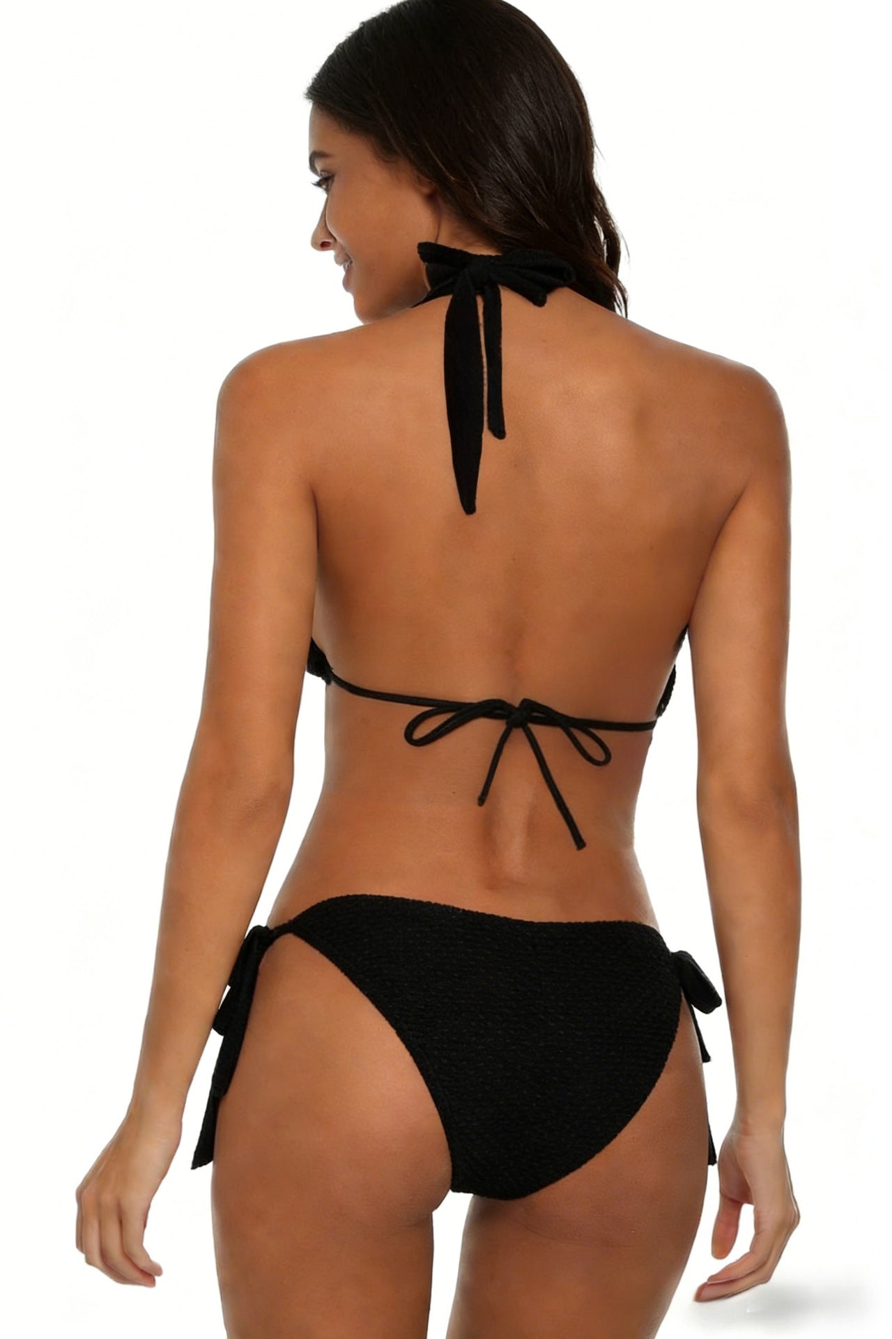 Starfish Detail Halter Tie-Side Bikini Set | Women's Beach Swimwear