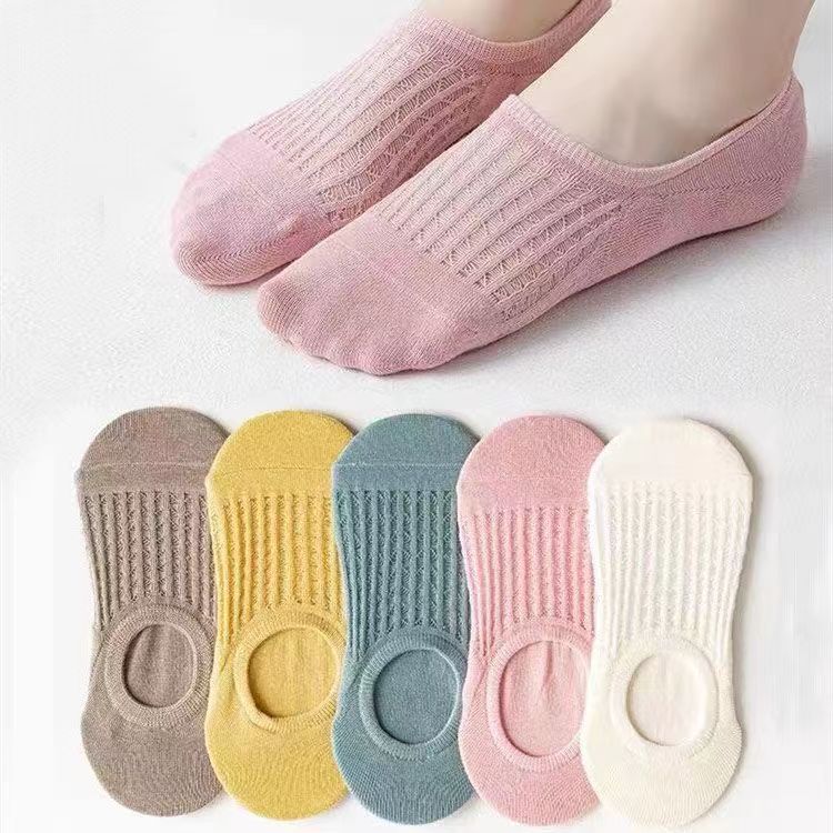 Non-Slip No Show Socks for Women | Breathable Invisible Summer Socks