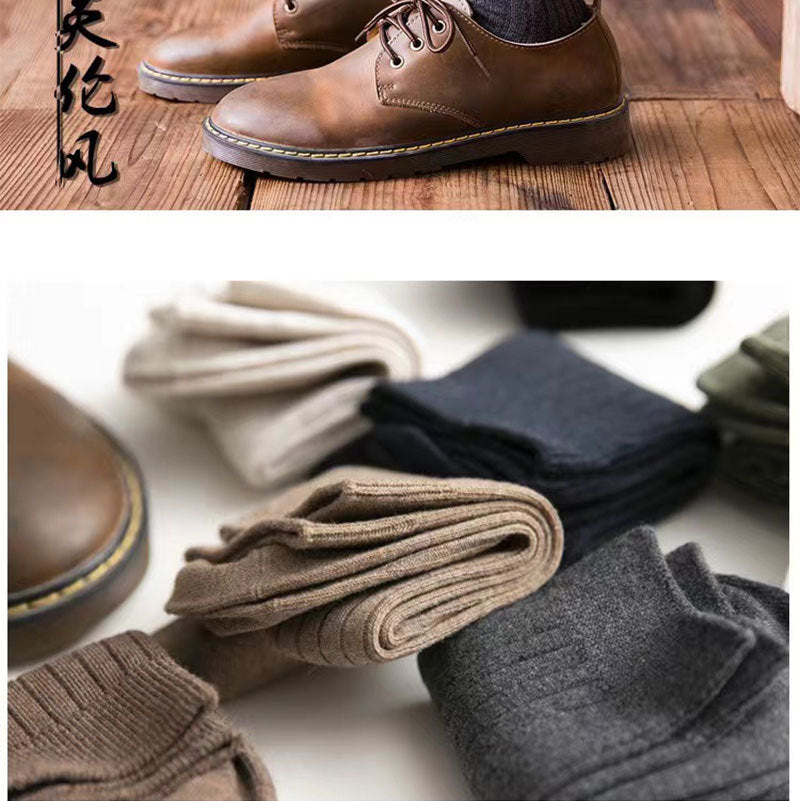Combed Cotton Crew Socks for Men | Breathable Moisture-Wicking