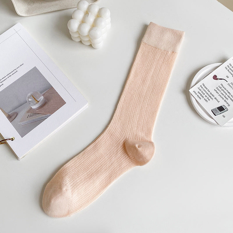 Breathable Mesh Slouch Crew Socks for Women | Lightweight Summer Socks