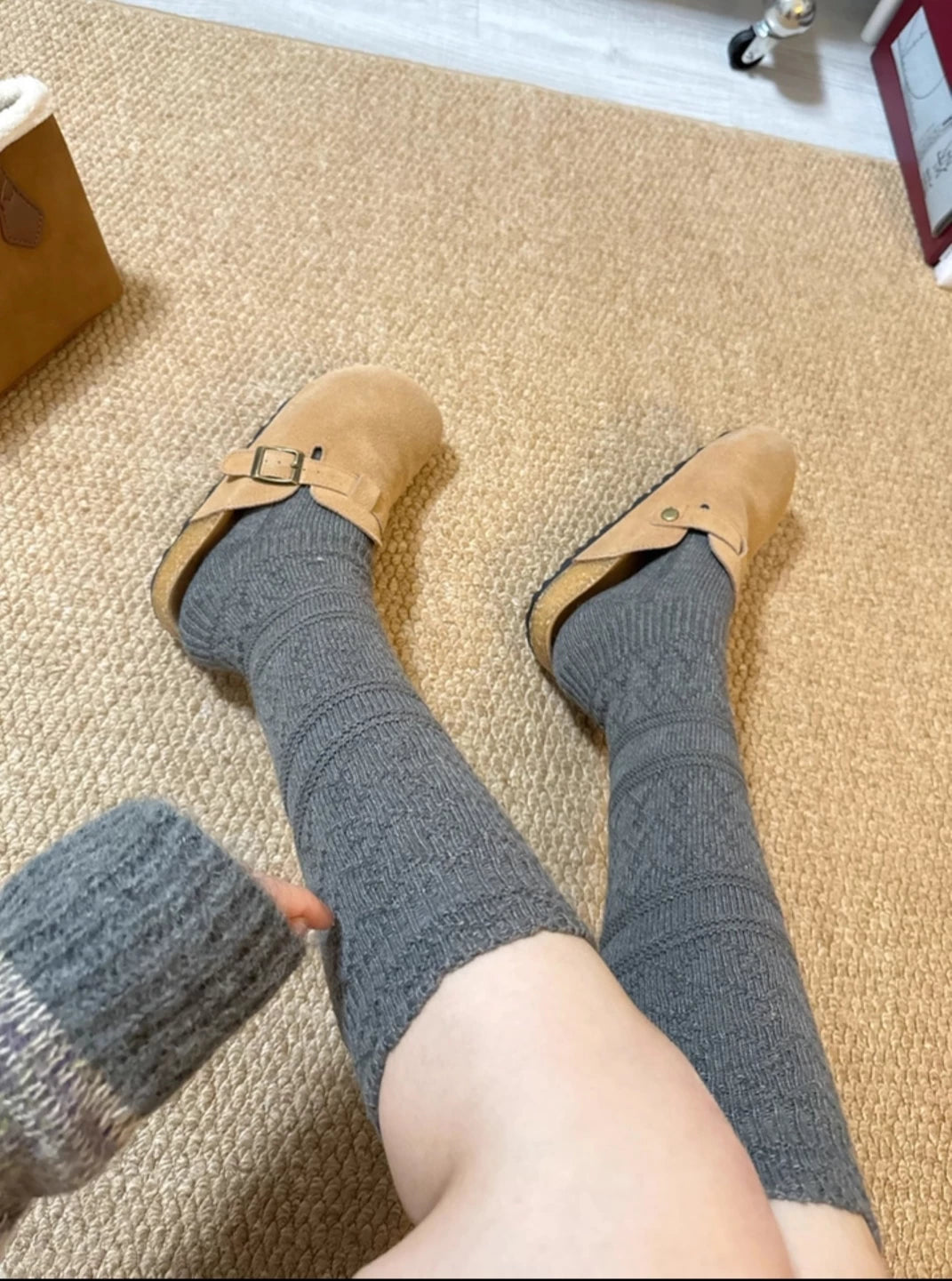 Cozy Cotton Calf Socks for Women | Warm Winter Knit Socks