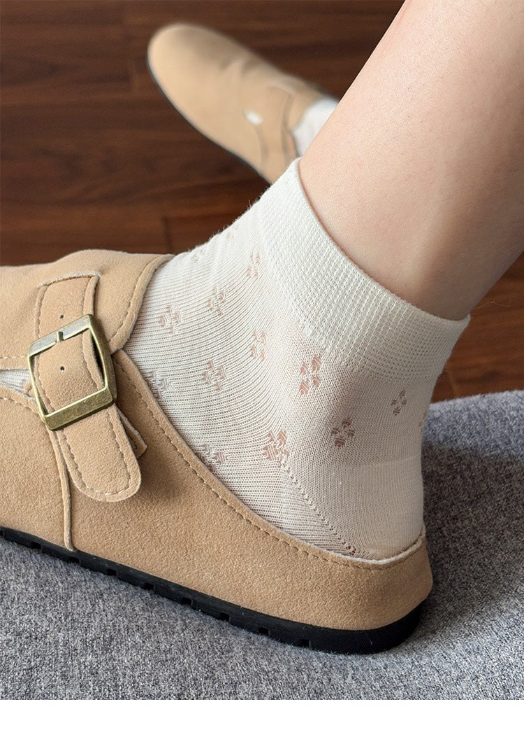 Breathable Mesh Ankle Socks for Women | Summer Balletcore Low Cut