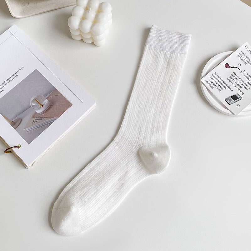 Breathable Mesh Slouch Crew Socks for Women | Lightweight Summer Socks