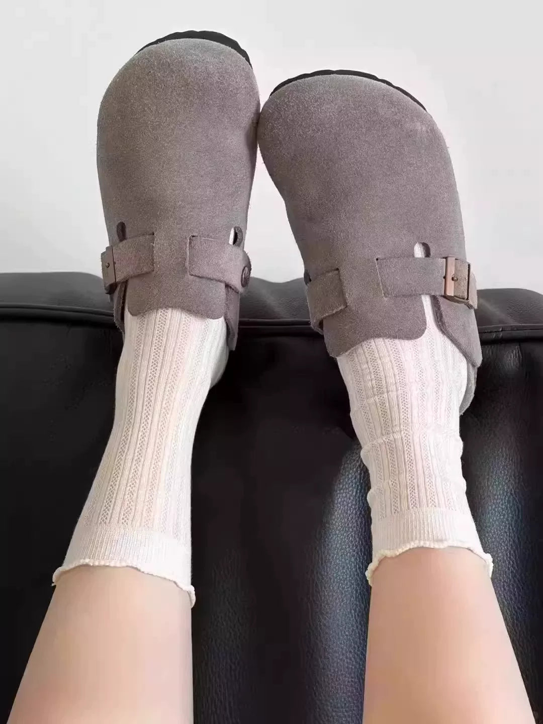 Ruffled Mesh Crew Socks for Women | Breathable Summer Ballet Socks
