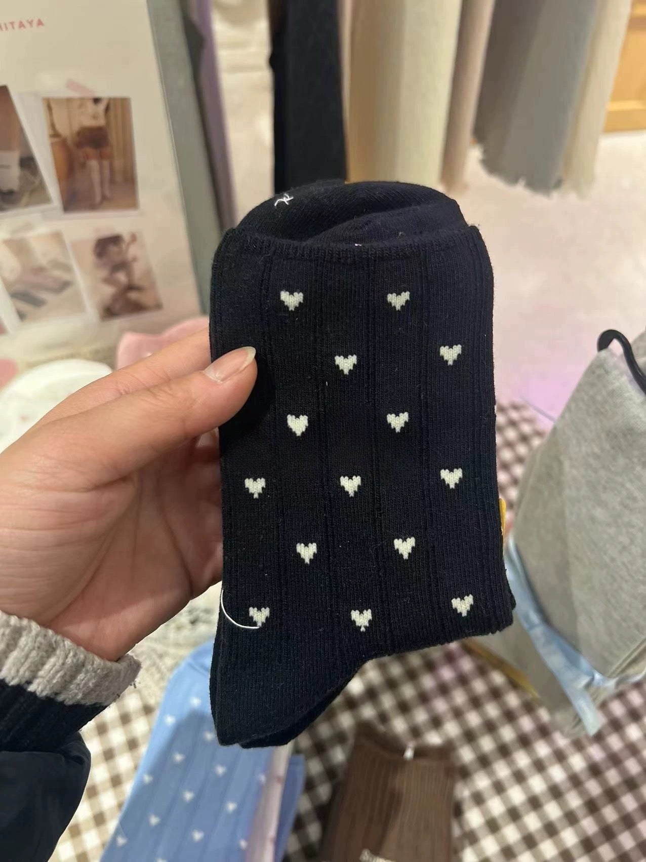 Cute Heart Print Ankle Socks for Women | Soft Cotton Everyday Socks