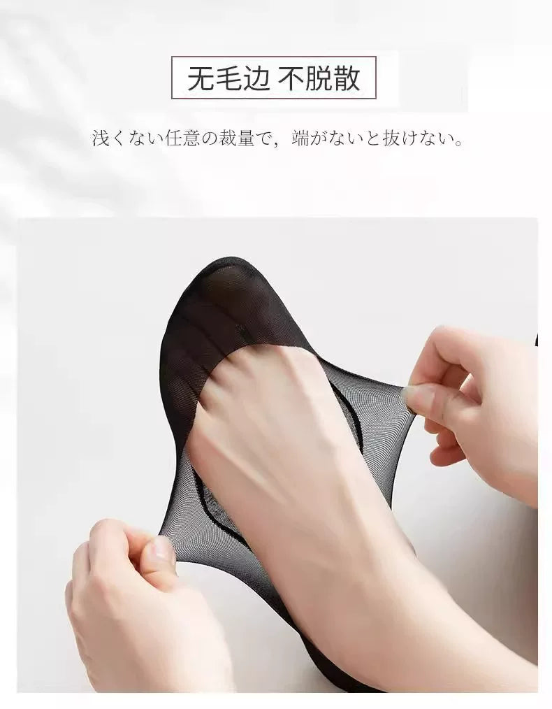 No Show Socks for Women | Non Slip Invisible Low Cut Cotton Socks