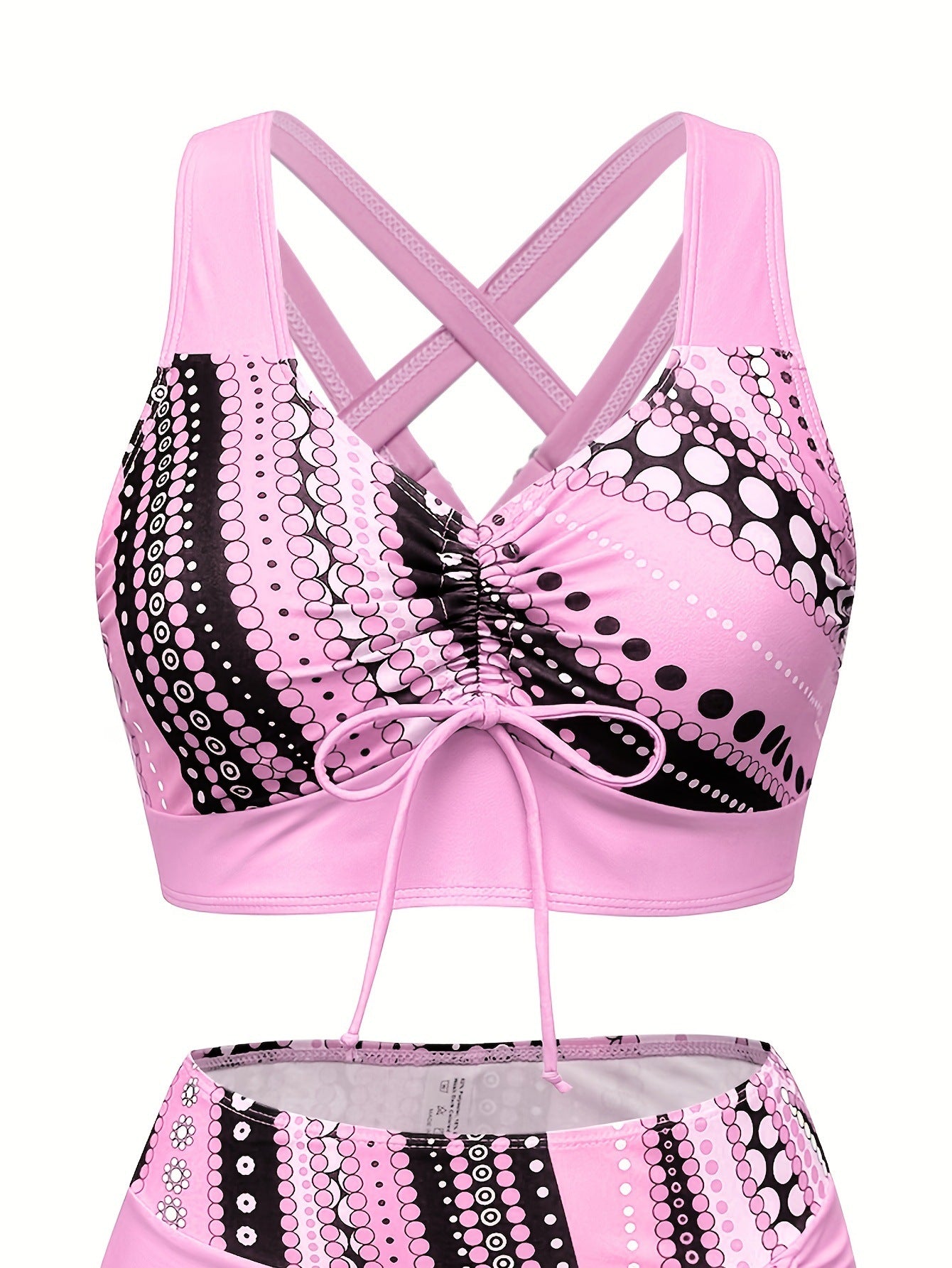 Printed Skirted Two-Piece Bikini Set | Trendy Women's Beach Swimwear