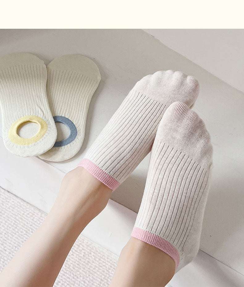 Cotton Non-Slip No-Show Socks for Women | Summer Invisible Socks