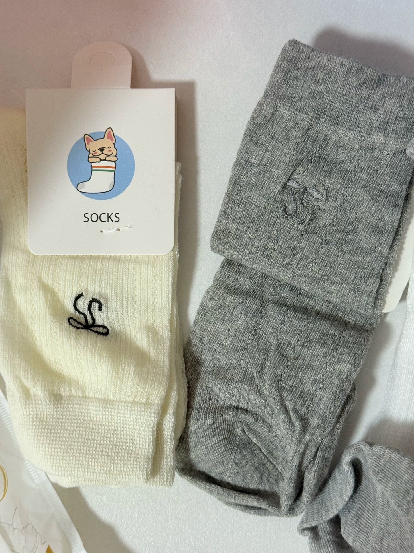 Clover Pattern Crew Socks for Women | Breathable Thin Summer Socks