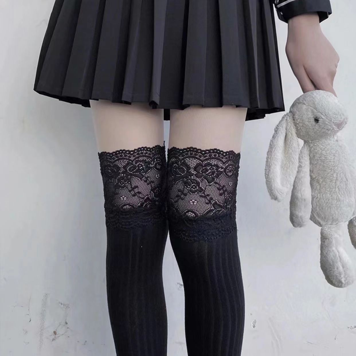 Women's Lace Thigh High Socks | Over The Knee Fashion Socks