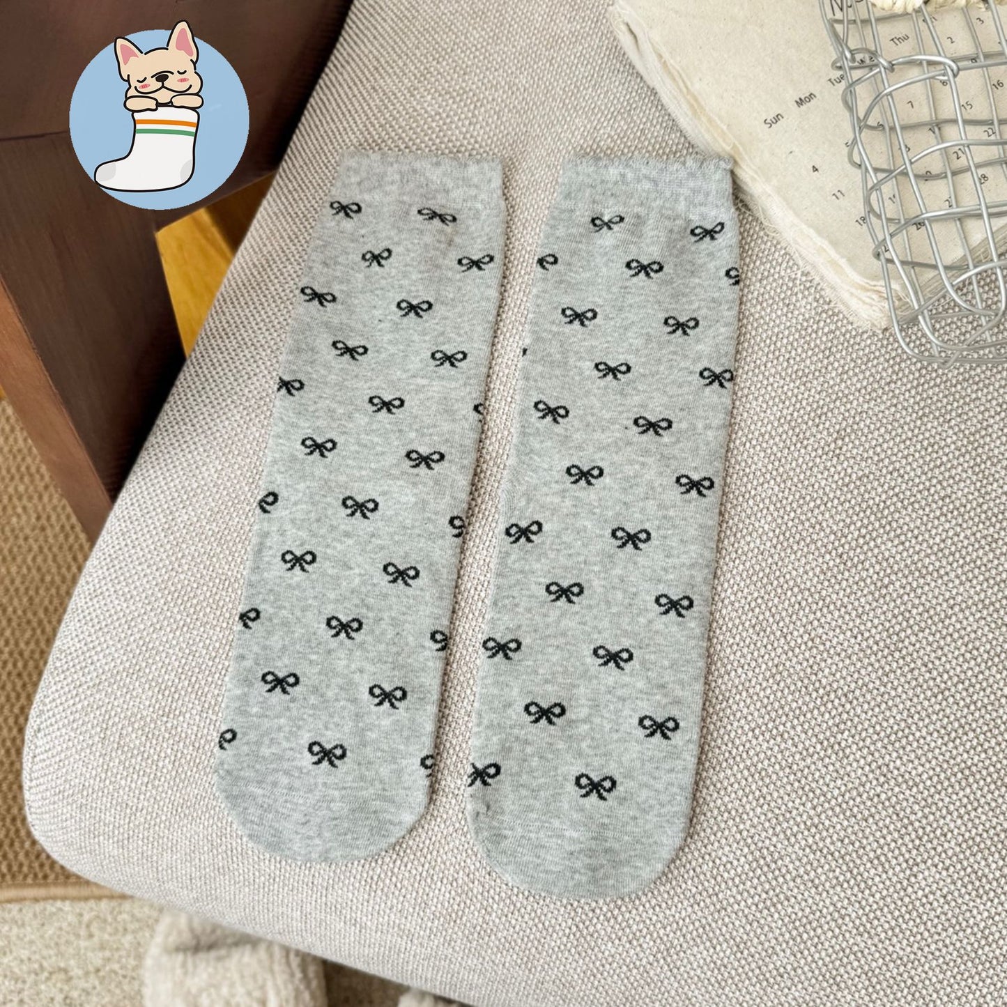Cute Patterned Cotton Crew Socks for Women | Sweet Everyday Socks